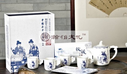 【精品青花茶具 國(guó)粹青花瓷系列(吉祥如意壺套裝)】?jī)r(jià)格,廠家,圖片,茶具套裝,上海瀚怡文化傳播-